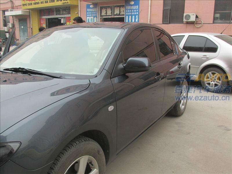 河北石家莊馬自達(dá)3全車龍膜隔熱防爆膜授權(quán)施工前檔PP70側(cè)后檔ATR