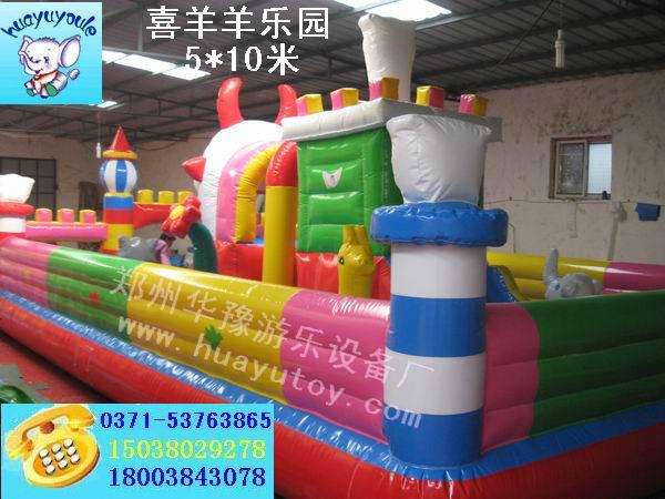 供應(yīng)喜羊羊充氣城堡，大型充氣玩具，熊出沒(méi)充氣蹦蹦床現(xiàn)貨供應(yīng)