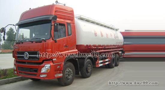 東風(fēng)天龍前四后粉粒物料運(yùn)輸車圖片