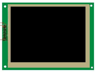 供應(yīng)5.7寸工業(yè)串口屏點陣320240