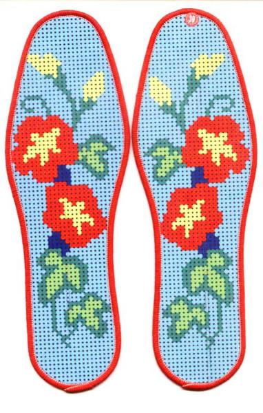 供應(yīng)十字繡鞋墊 純棉吸汗 *全國