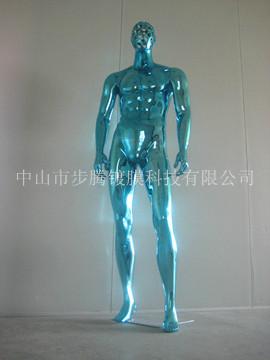供應展示正裝男*/鍍銀全身男*道具/真空電鍍玻璃鋼*