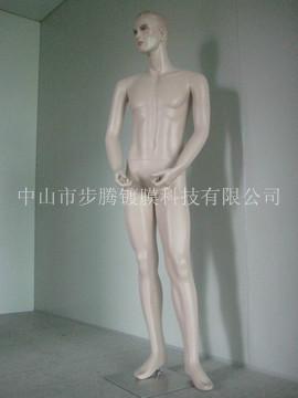 供应专业生产喷漆男模特/抽象头男模特/高档服装展示道具/电镀玻璃钢模特