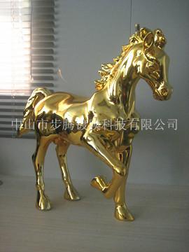 供應(yīng)電鍍樹脂工藝品-笑臉豬/真空電鍍樹脂工藝品