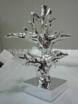 供應(yīng)電鍍樹脂小樹工藝品/電鍍加工樹脂工藝品