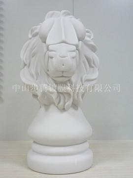 供應(yīng)電鍍動(dòng)物獅子頭樹脂工藝品/電鍍加工樹脂工藝品