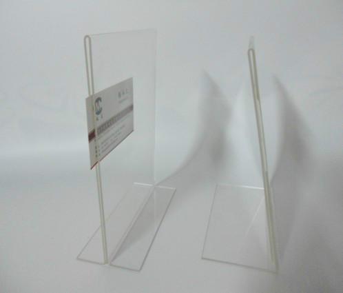 供應(yīng)有機(jī)玻璃A4臺(tái)牌 臺(tái)簽 插紙臺(tái)夾 沙井透明插*