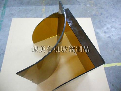 供應(yīng)有機玻璃茶色自動化設(shè)備外殼  機械面罩 亞克力罩熱彎成型