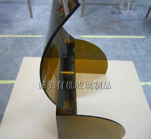 供應(yīng)有機玻璃茶色自動化設(shè)備外殼  機械面罩 亞克力罩熱彎成型