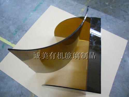 供應(yīng)有機玻璃茶色自動化設(shè)備外殼  機械面罩 亞克力罩熱彎成型
